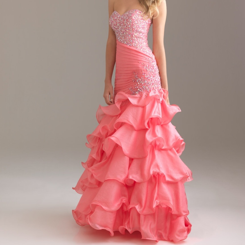 pink mermaid prom dress night moves